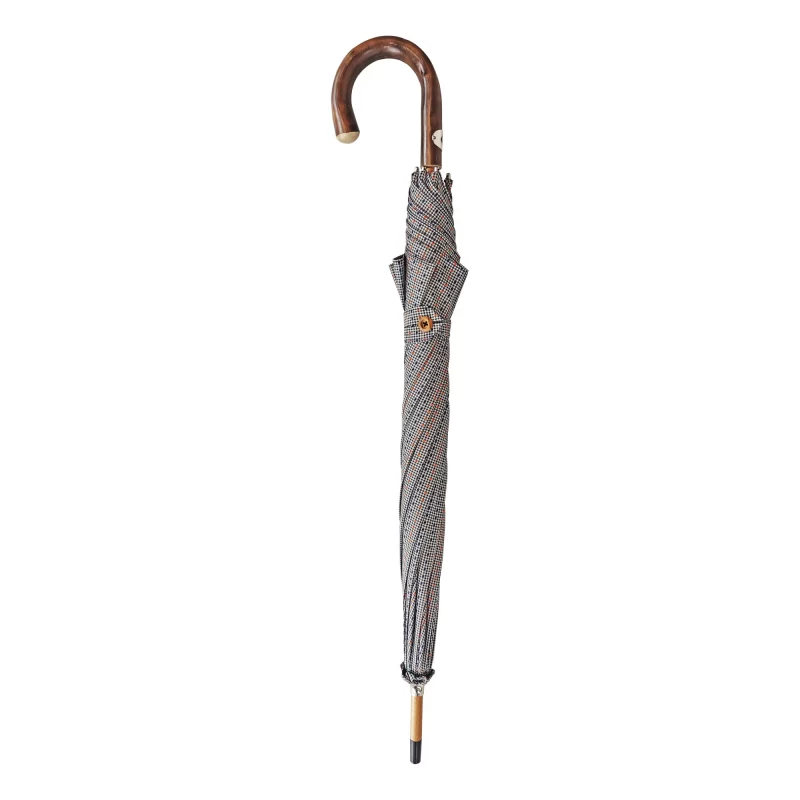 Parapluie avec poignée en marron pelé – Image 2
