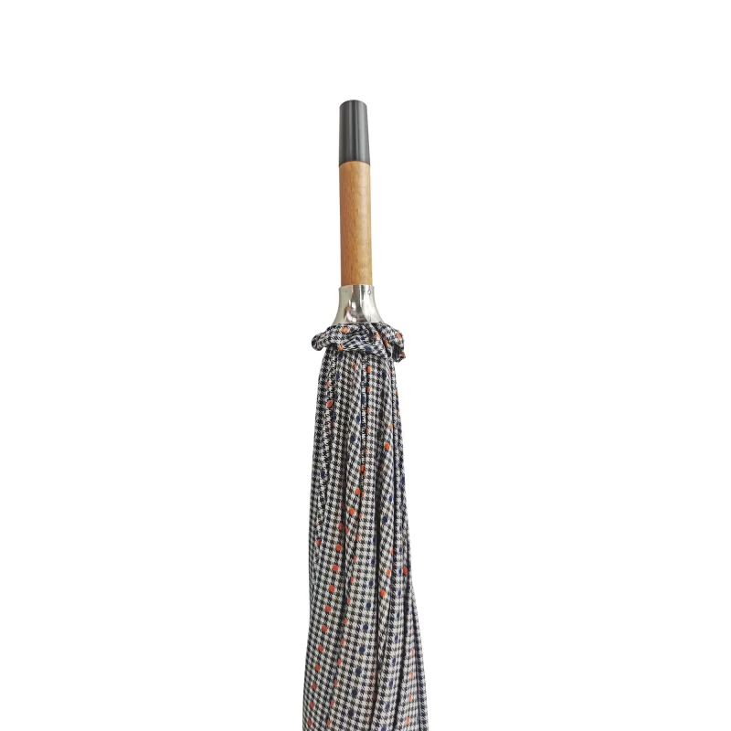 Parapluie avec poignée en marron pelé – Image 8