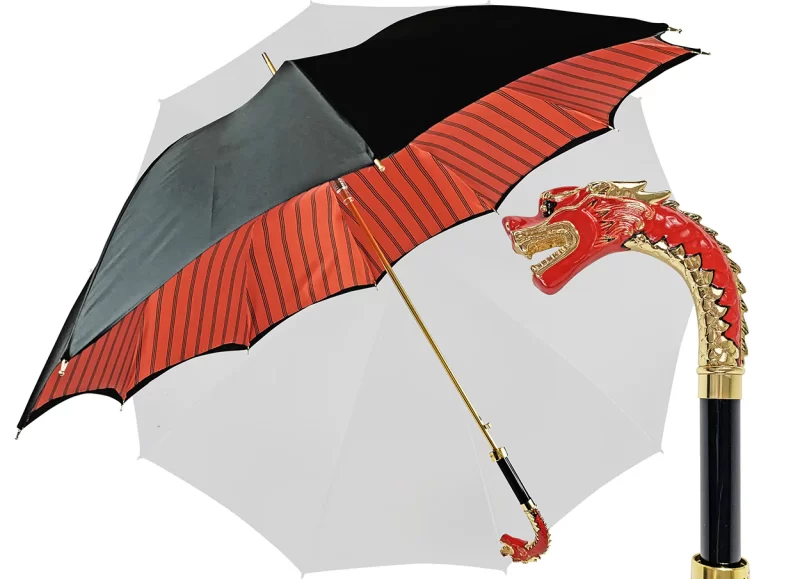 Parapluie artisanal en forme de lévrier pour hommes de luxe