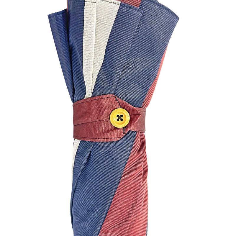 Parapluie double toile pour homme - Gris et rayé – Image 5