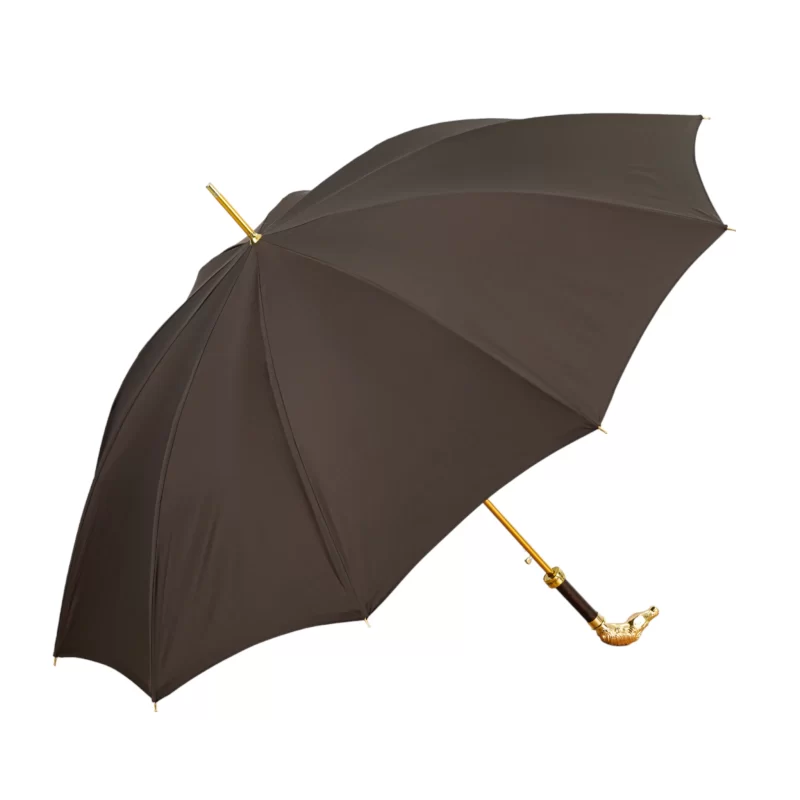 Parapluie de luxe exquis pour hommes avec poignée en forme de cheval – Image 2