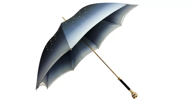 Chic Ciel Parapluie tête de mort Or