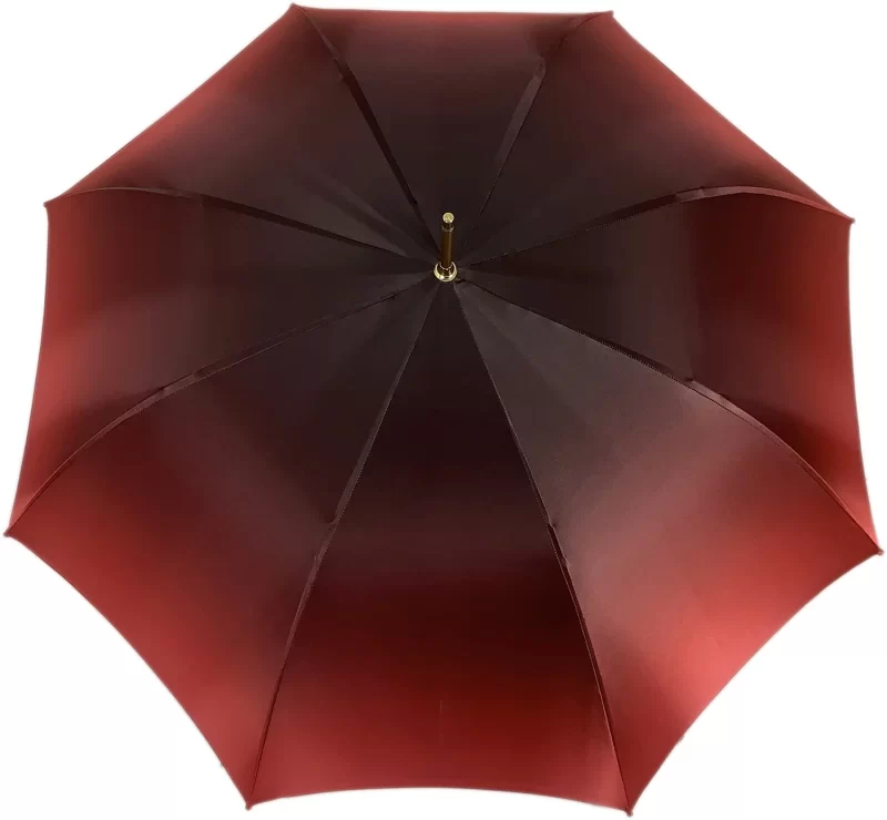 Chic Ciel parapluie design avec couronne Bordeaux - Poignée Mylord avec pierres rouges – Image 2