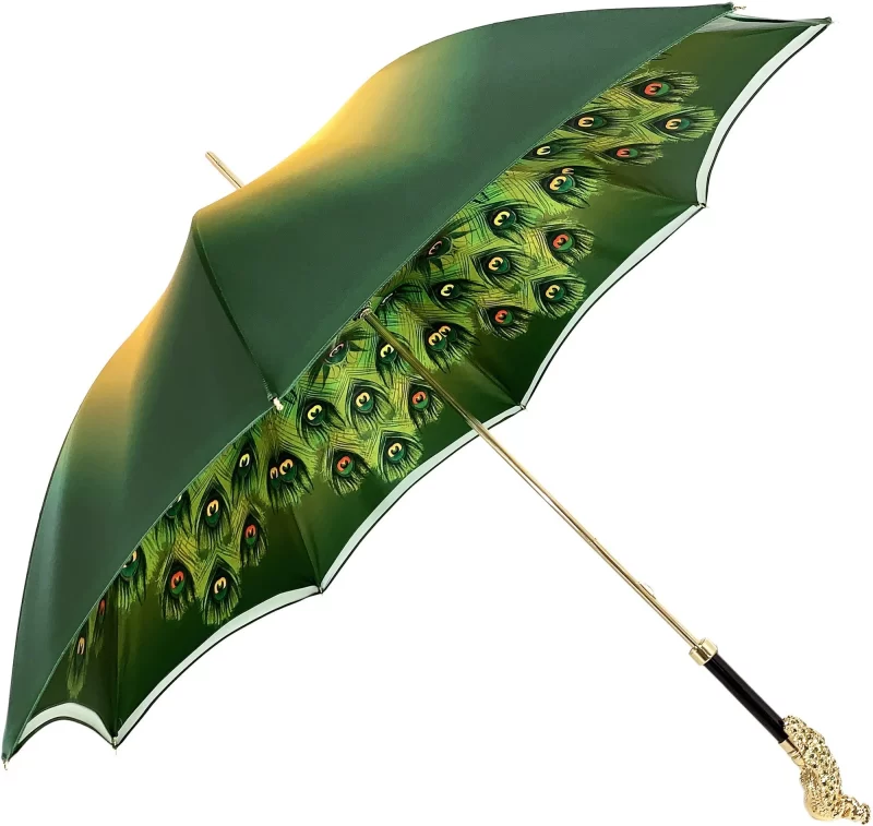 Chic Ciel Parapluie paon vert – Image 3