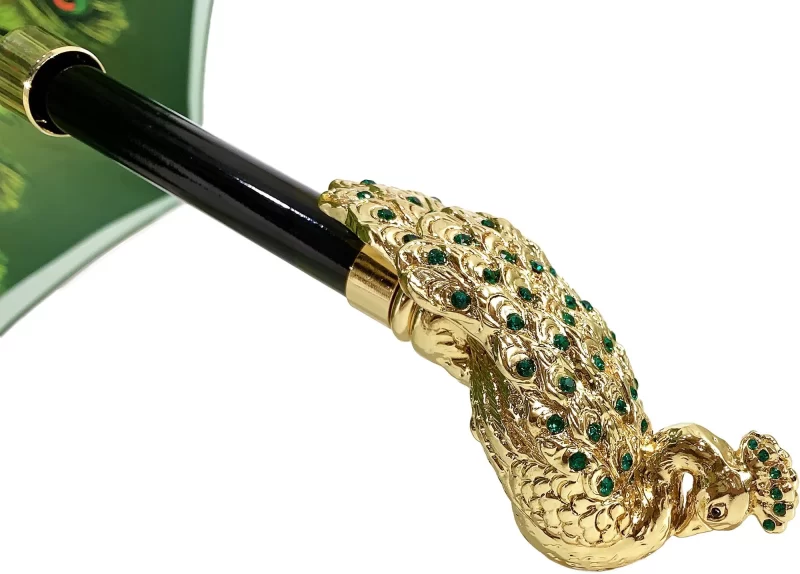 Chic Ciel Parapluie paon vert – Image 5