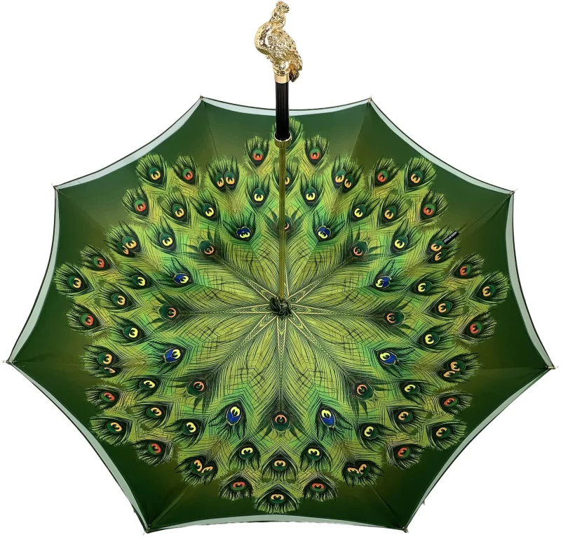 Chic Ciel Parapluie paon vert – Image 2